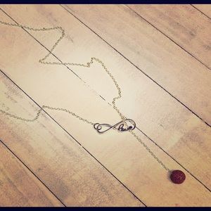 Love Charm Lava Stone Necklace